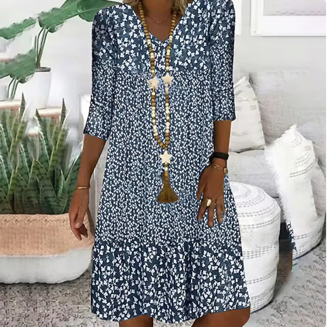 ☀Abito rosmary in cotone fresco ed elegante