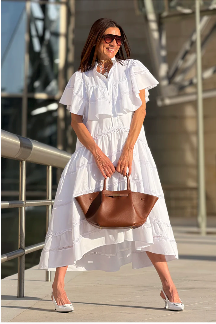 Abito Camelia bianco, fresco e comodo 👗