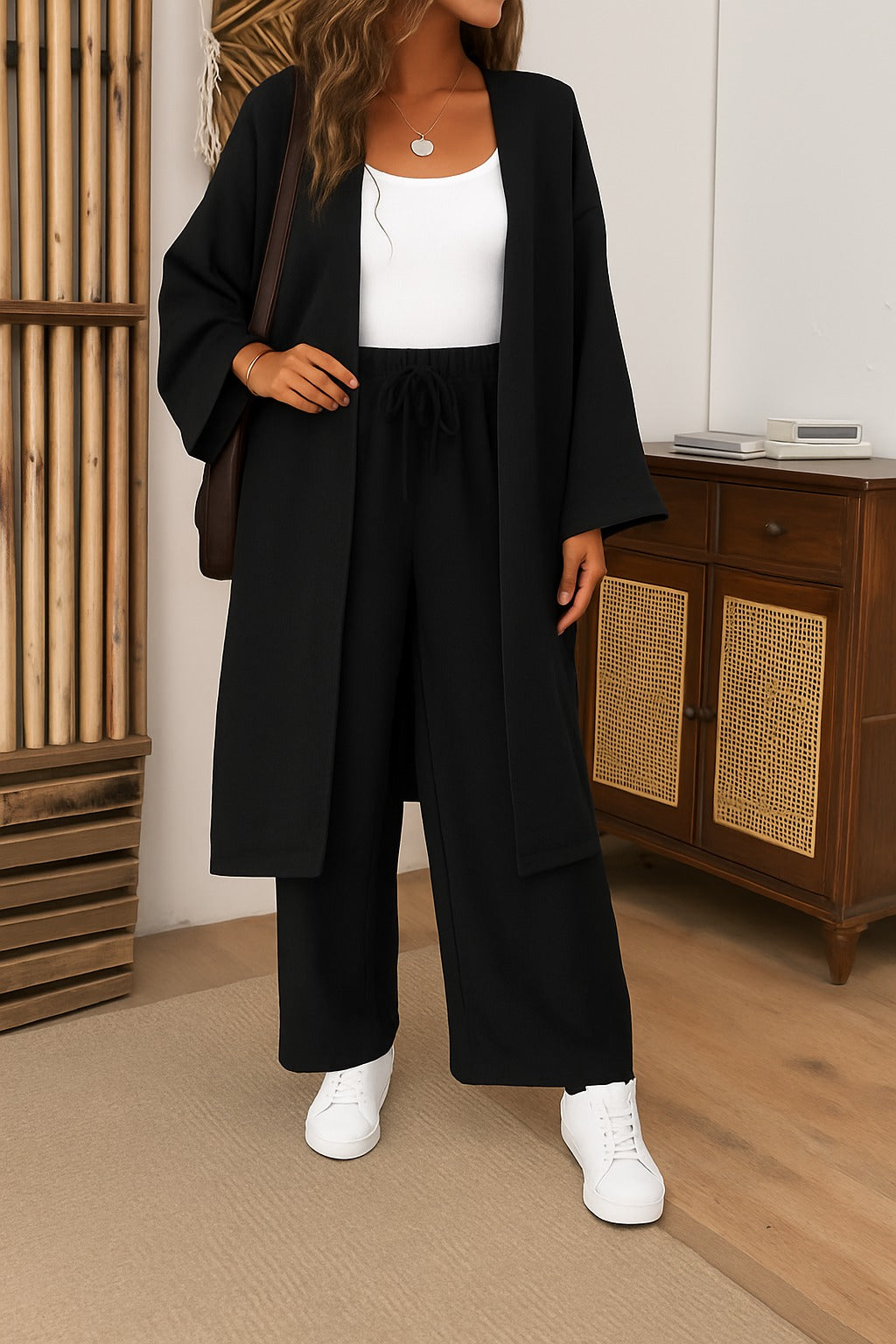 COORDINATO HELEN · in viscosa · bohemien elegante, cintura in vita, comodo e fresco 🌿