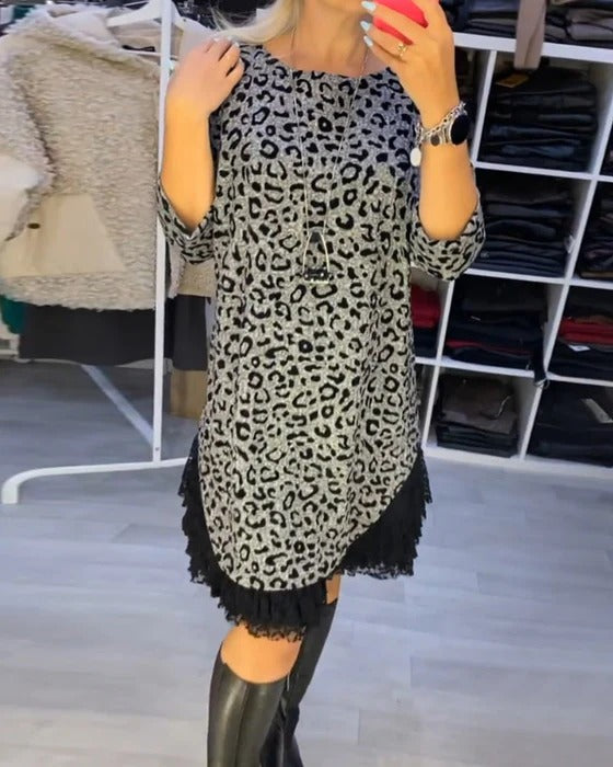 Abito snellente con stampa leopardata🐆
