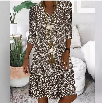 ☀Abito rosmary in cotone fresco ed elegante