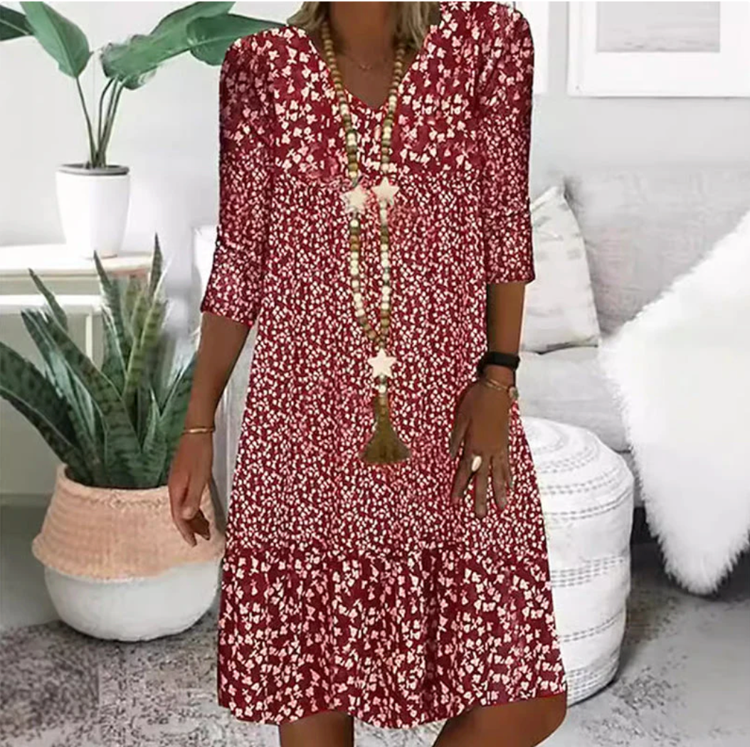 ☀Abito rosmary in cotone fresco ed elegante