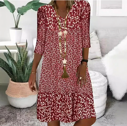 ☀Abito rosmary in cotone fresco ed elegante