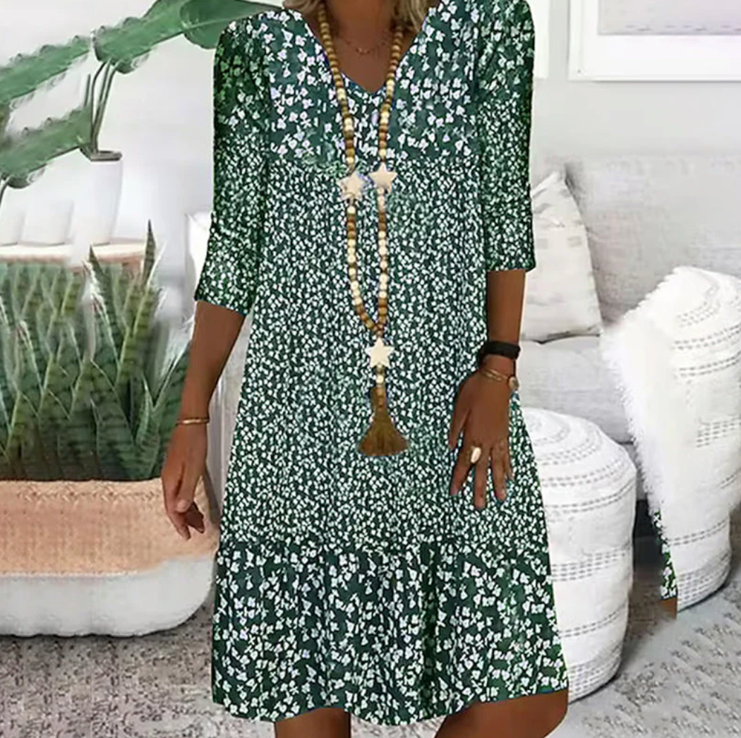 ☀Abito rosmary in cotone fresco ed elegante