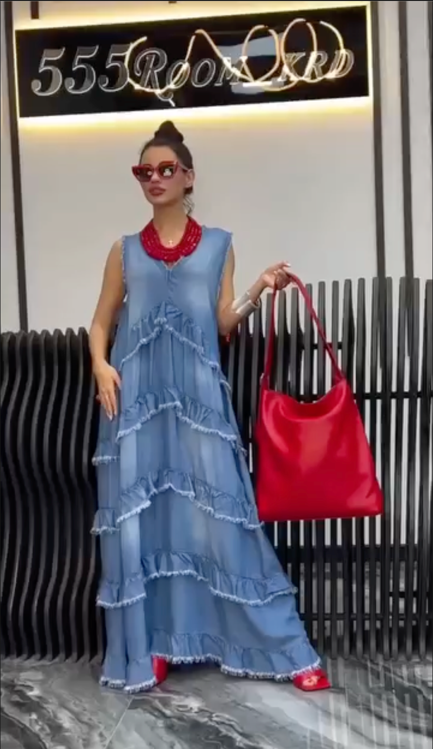 Vestito Miranda effetto ondulato