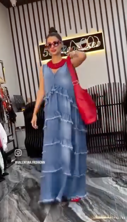 Vestito Miranda effetto ondulato
