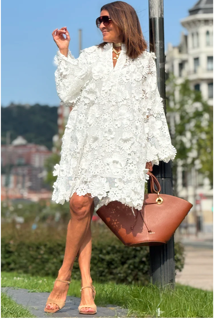 Abito Florence Lace Rosso floreale🌺