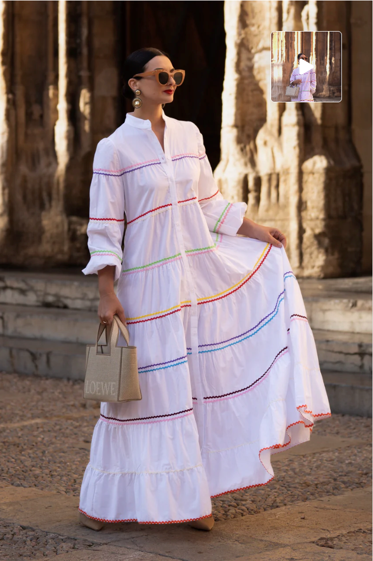 Abito Clementine Bianco fresco ed elegante