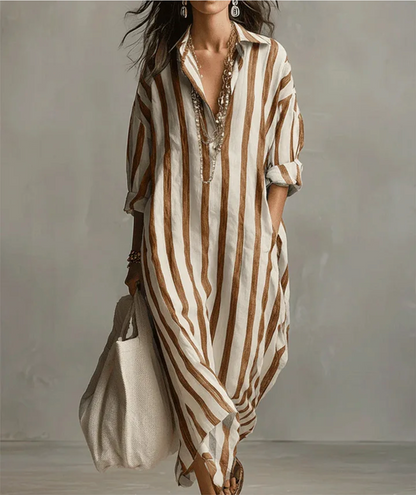 Pepa | Abito a camicia lungo e fresco