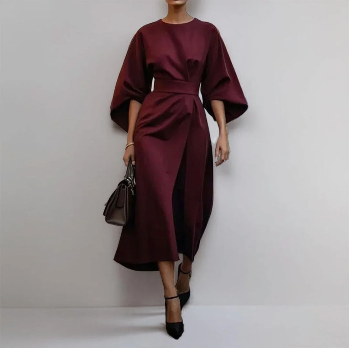 Katarzyna | Abito lungo con maniche a kimono