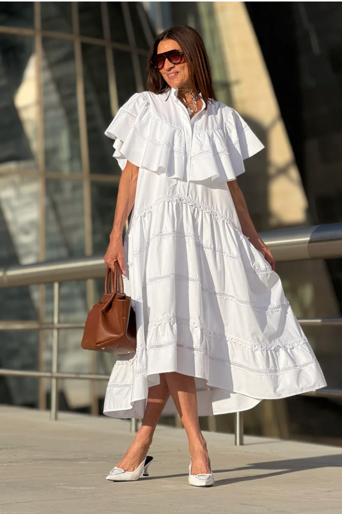 Abito Camelia bianco, fresco e comodo 👗