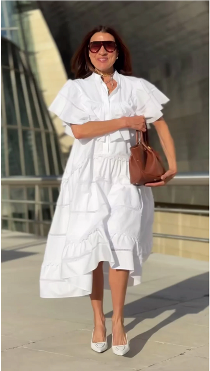 Abito Camelia bianco, fresco e comodo 👗