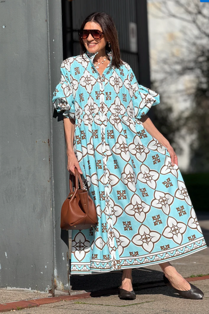 Abito Phoebe Fantasia fresco ed elegante👗🌟