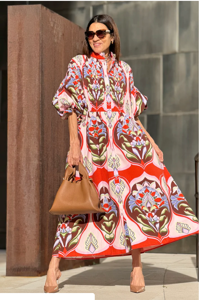 Abito Phoebe Fantasia fresco ed elegante👗🌟