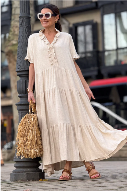 Abito denise Lino Beige