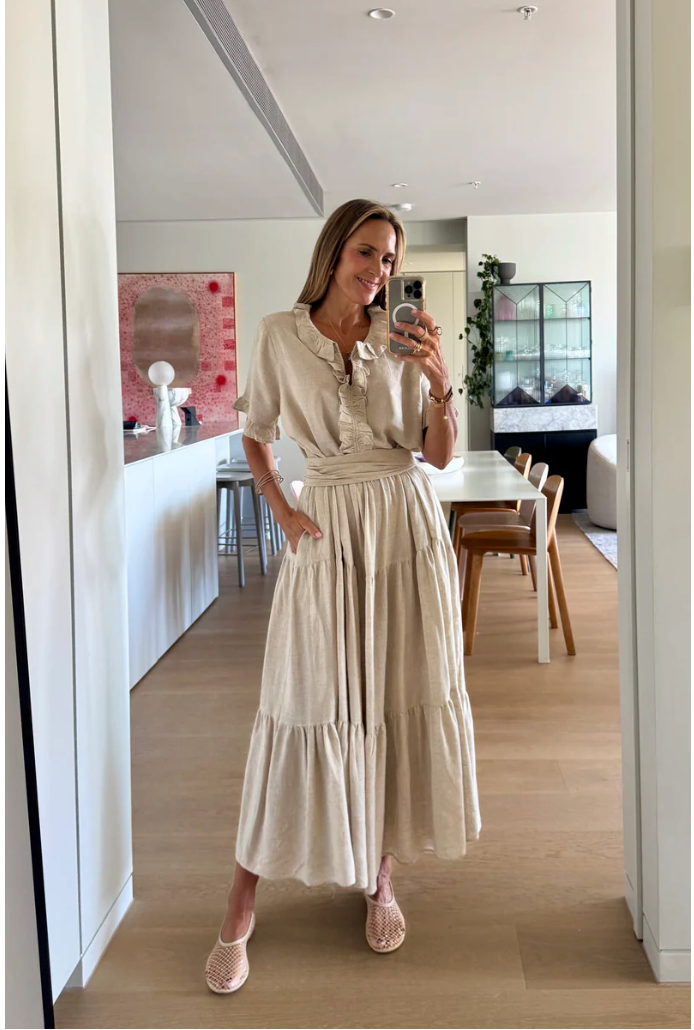 Abito denise Lino Beige