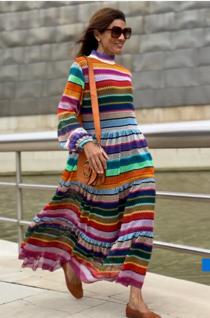 Abito Kim Multicolore fresco e colorato perfetto per l'estate