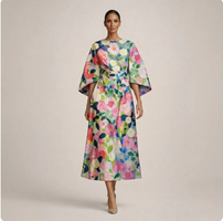 CLEMENTINE | Abito midi floreale con vita sagomata ed eleganza ariosa