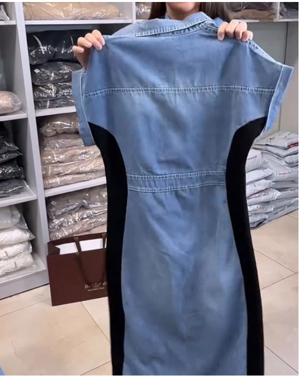 vestito francy in denim