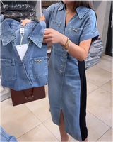 vestito francy in denim