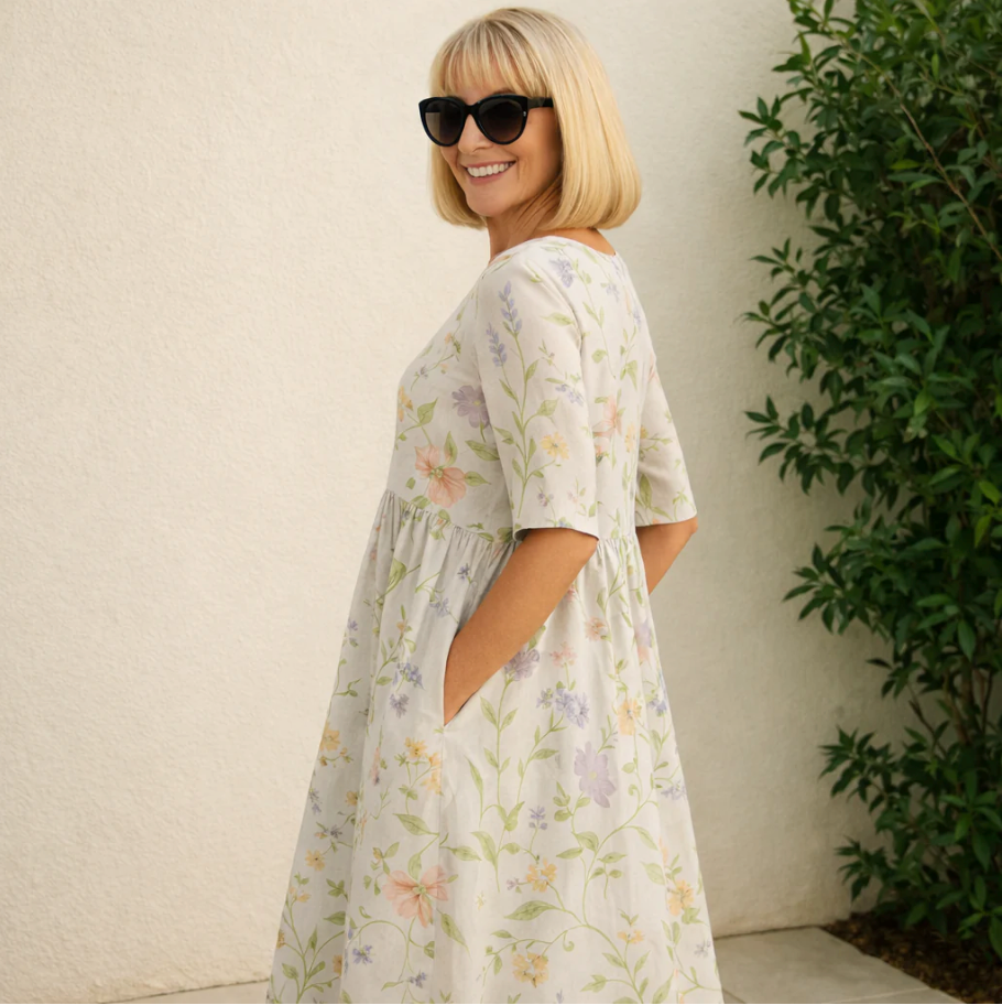 Lily | Abito midi - Comfort e freschezza
