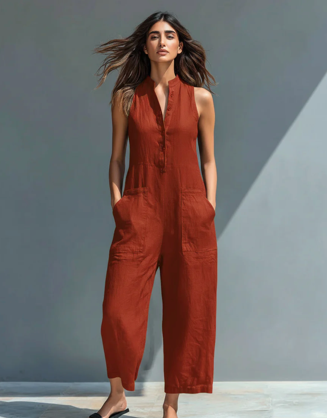 Olivia | Elegante tuta senza maniche