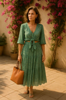 abito WENNA con gonna ampia fresca ed elegante