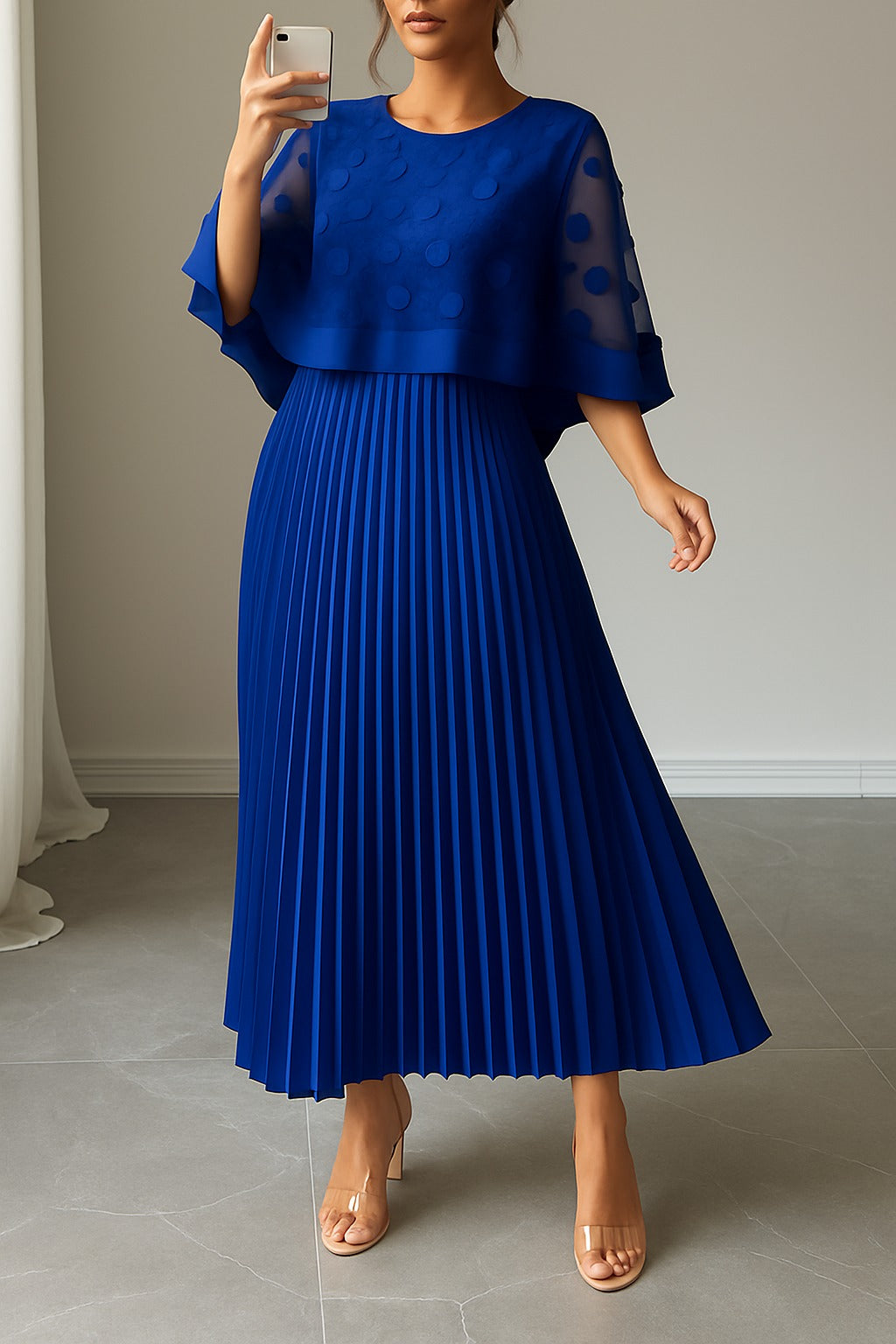 Vestito · Francesca · in tulle · elegante contemporaneo, maniche a campana, comodo e fresco ✨
