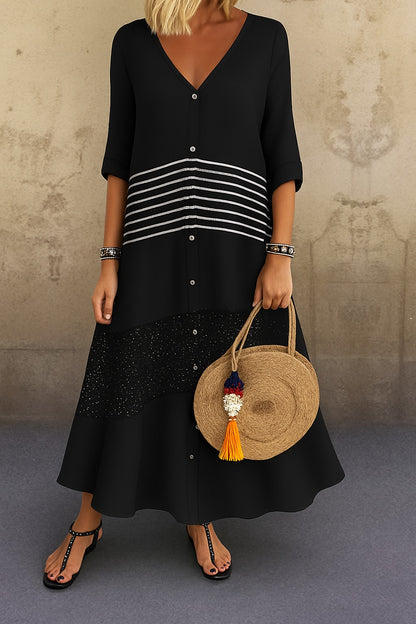 Vestito · Carlotta · in cotone · minimal chic, scollo a V, comodo e fresco 👗