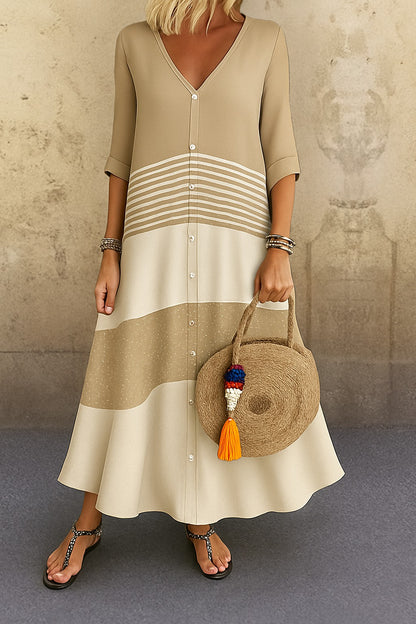 Vestito · Carlotta · in cotone · minimal chic, scollo a V, comodo e fresco 👗