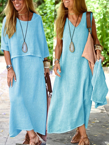 Set Belinda 2 pezzi in lino