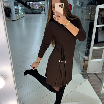 MADELINE – ELEGANTE ABITO MINI CON DETTAGLI PLISSETTATI
