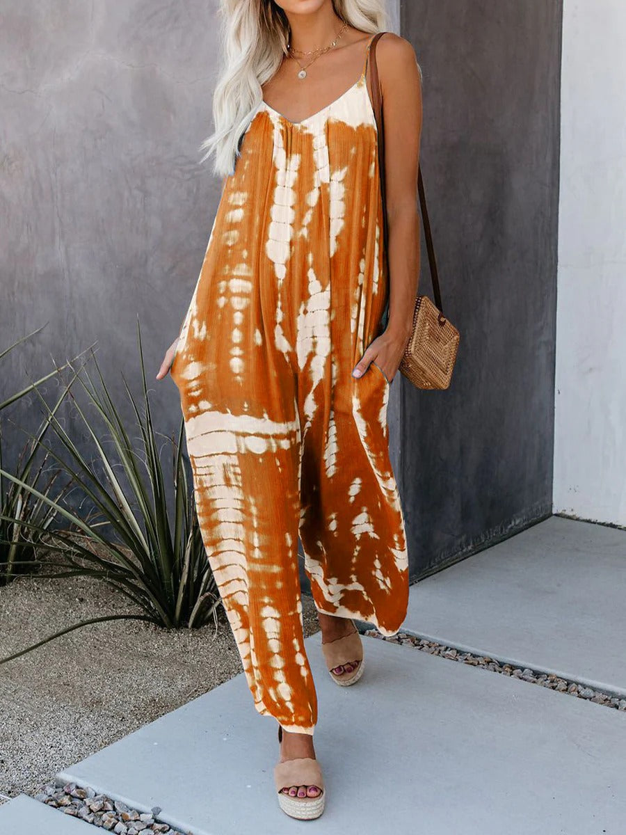 JUMPSUIT TONIA IN COTONE E LINO