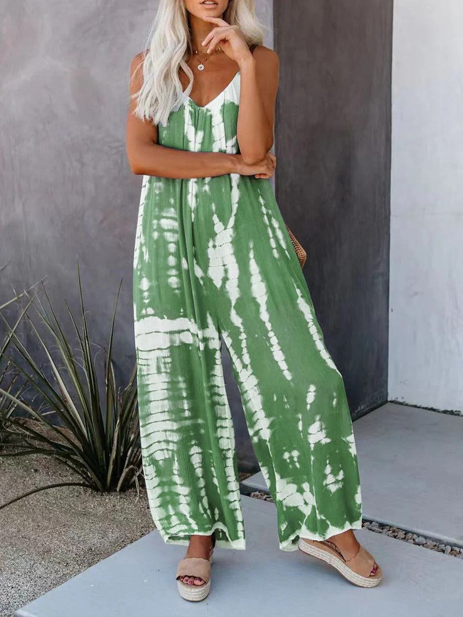JUMPSUIT TONIA IN COTONE E LINO
