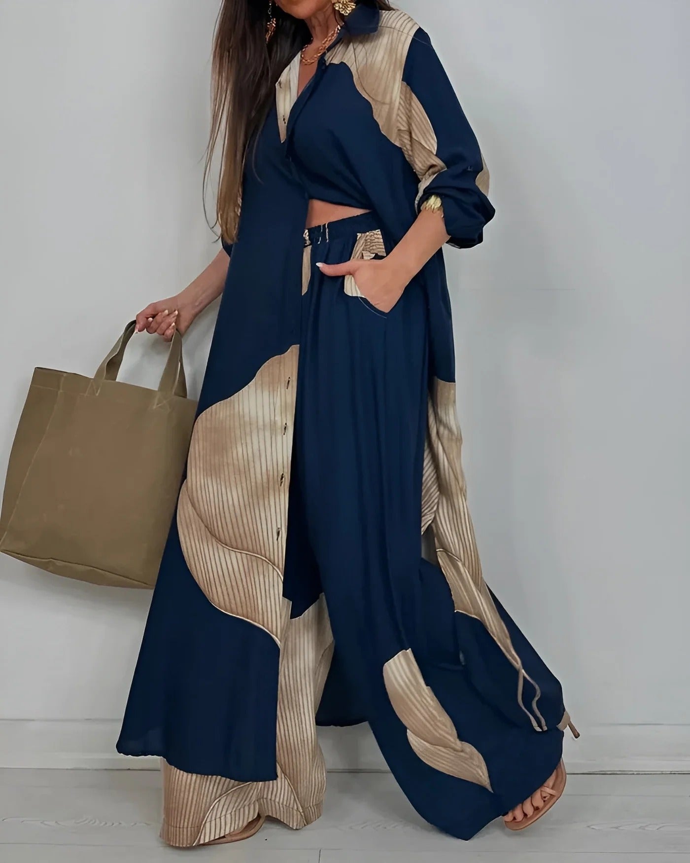 Zelorava™️ – Completo Moriel fluido e artistico per uno stile chic senza sforzo.