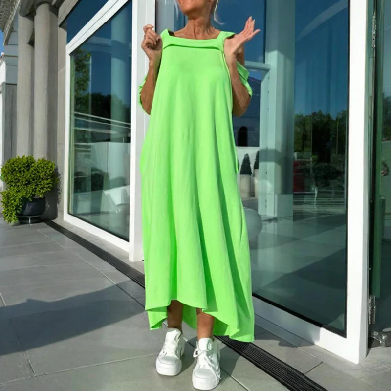👗 Abito lungo da donna con spalle scoperte