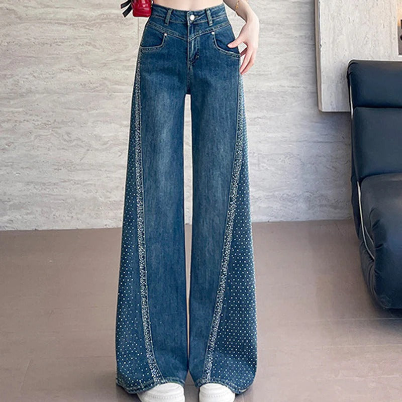 jeans cherry brillantini laterali