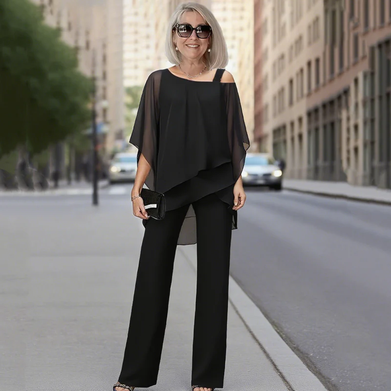 Completo due pezzi in chiffon 💞 Semplice ed elegante