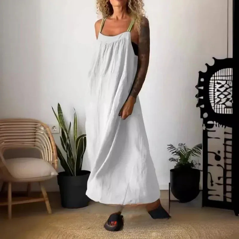 Abito Carmen - L'abito in lino irrinunciabile delle trendsetter (tendenza greca)