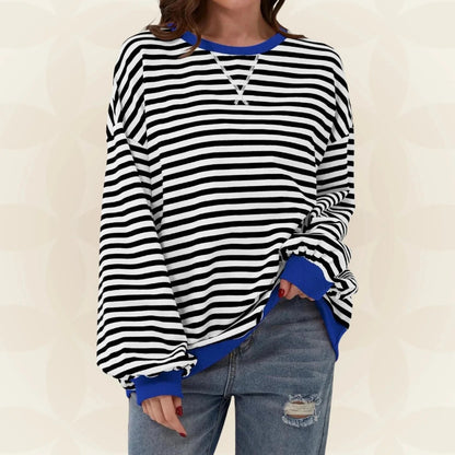 MAGLIONE CASUAL A RIGHE CHIARE