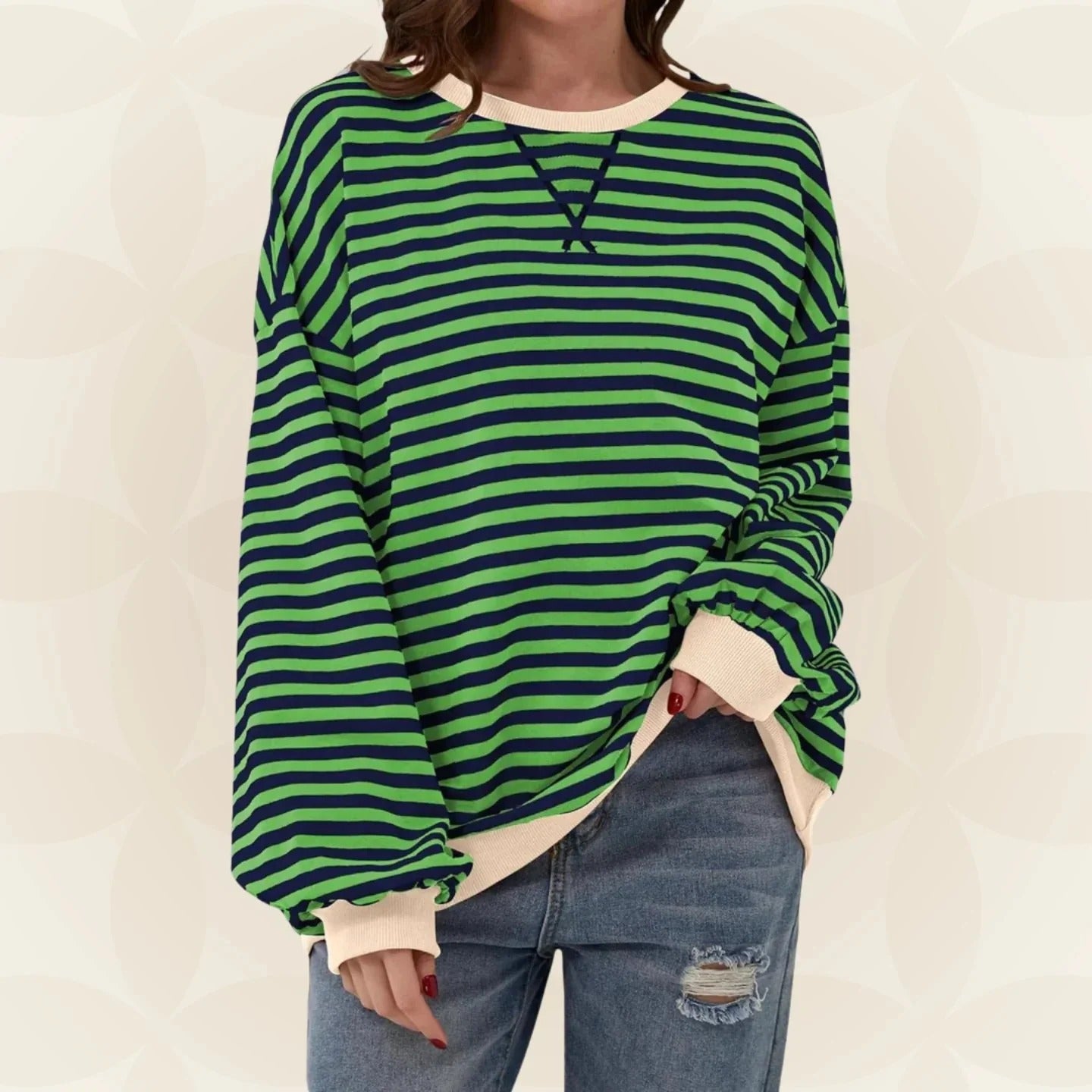 MAGLIONE CASUAL A RIGHE CHIARE