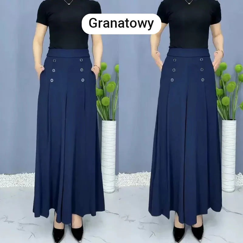 ✨Eleganti pantaloni a gamba larga con pieghe