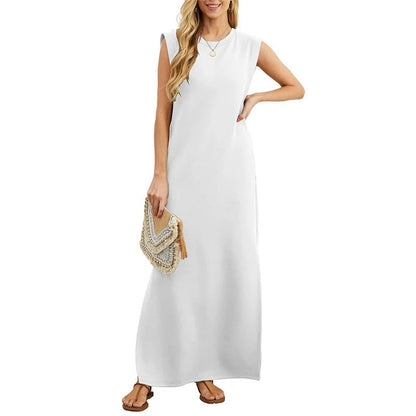 longdress giromanica in cotone leggero