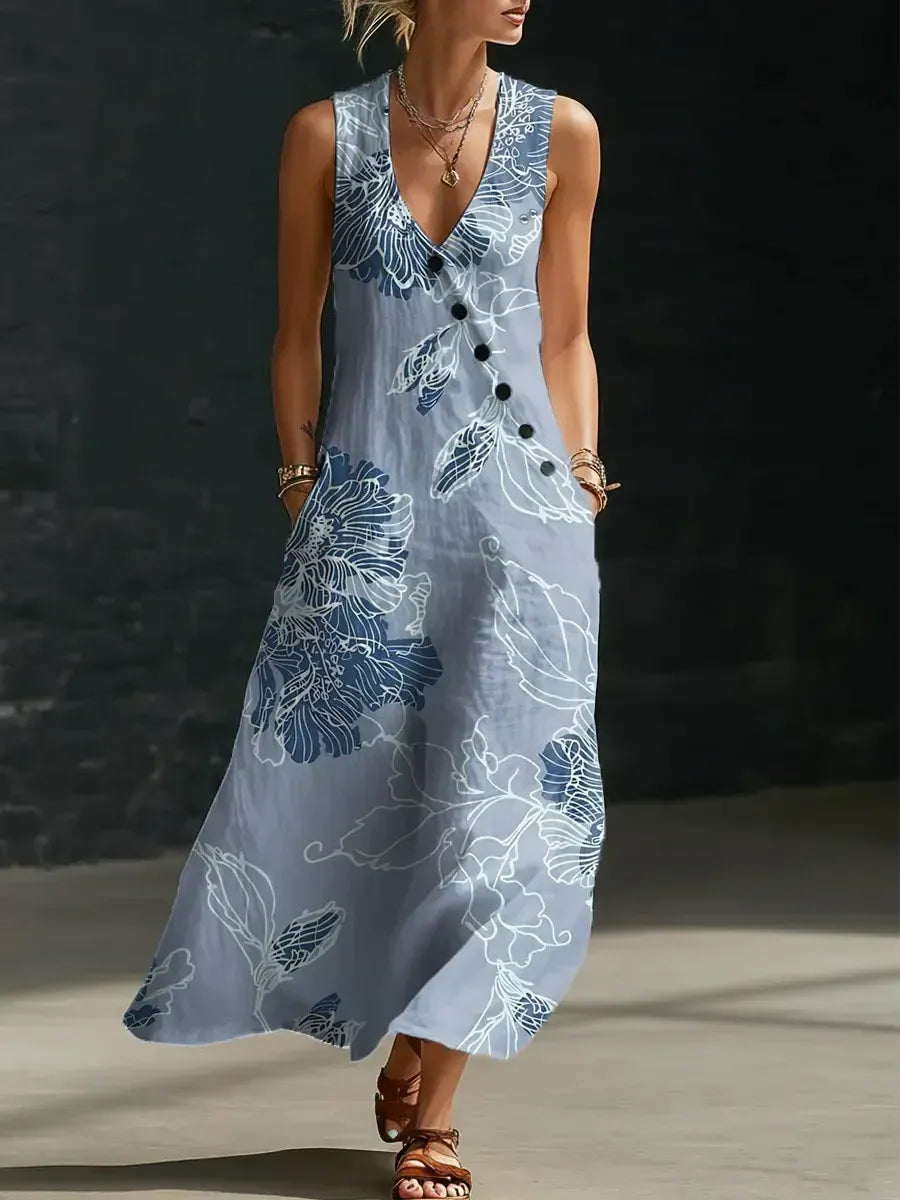 Jumpsuit Daiana in cotone e lino