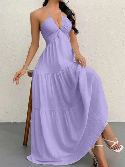 🐚 Abito estivo senza maniche a trapezio 🌿 – Eleganza leggera e comfort senza pieghe ✨