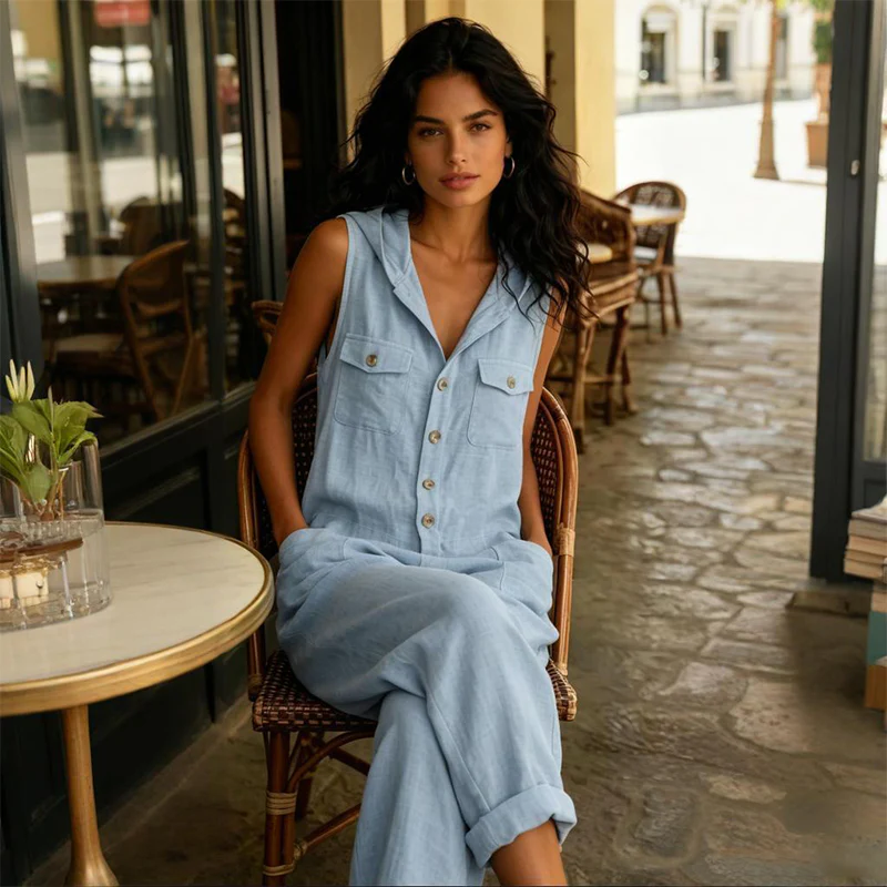 jumpsuit debora in lino fresco
