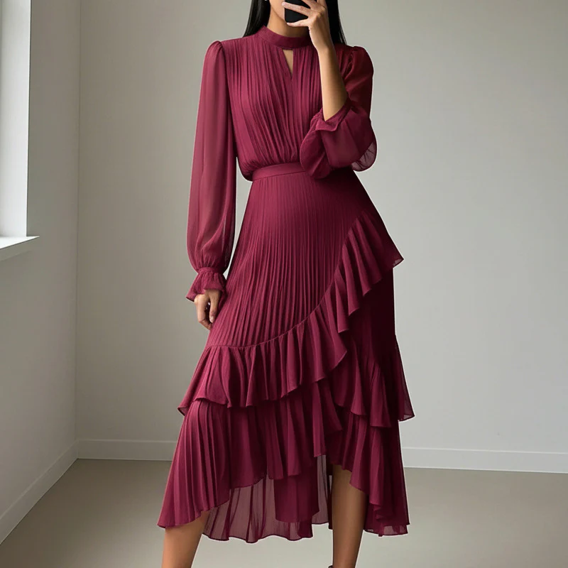 Abito da donna con scollo a goccia fresco👗