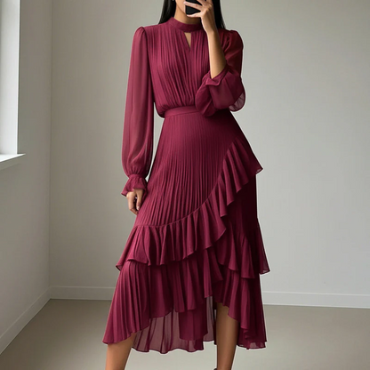 Abito da donna con scollo a goccia fresco👗