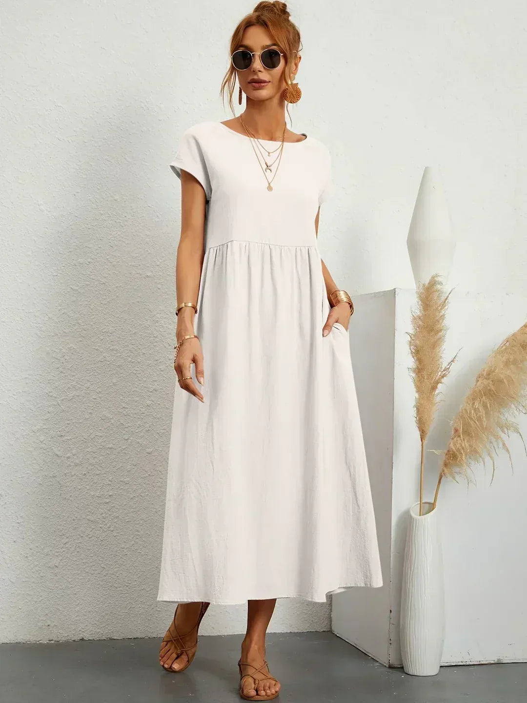 Gabrielle™️ — Abito midi fluido dall'eleganza senza tempo🌟