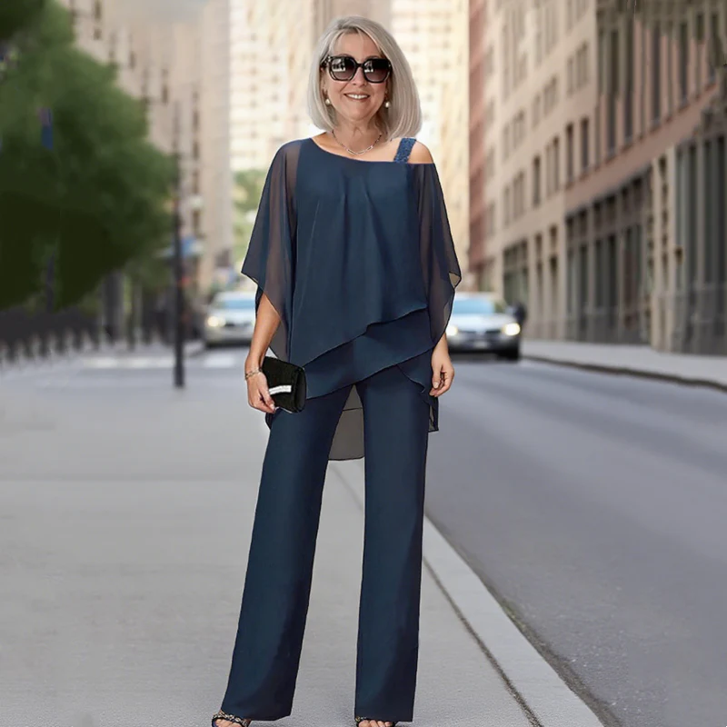 Completo due pezzi in chiffon 💞 Semplice ed elegante
